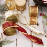 5m x 5cm Multifunctional Christmas Decorative Ribbon Gift Box Packaging Ribbon with Wire - Image 6