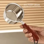 316 Stainless Steel Mini Hot Milk Oil Pot Butter Warmer Skillet Egg Frying Pan - Image 6