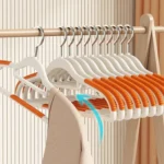 20pcs Anti-Skid Non Trace Clothes Racks Thickened Anti Shoulder Angle Household Clothes Hanger - Image 5