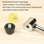 No Bounce Mounting Hammer Handmade DIY Double Face Tap Rubber Hammer - Image 3