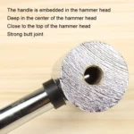 No Bounce Mounting Hammer Handmade DIY Double Face Tap Rubber Hammer - Image 5