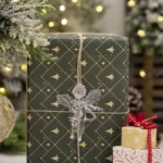 4pcs /Pack Acrylic Angel Christmas Tree Ornaments Christmas Decorations Pendants - Image 8