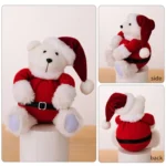 Plush Bear Doll Christmas Ornaments Cute Doll Decorations Christmas Children Gifts - Image 4