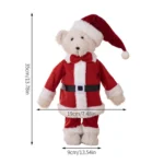 Plush Bear Doll Christmas Ornaments Children Christmas Gift Dolls - Image 2