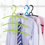 3-layer Non-slip Clothes Rack Fishbone Multifunctional Storage Clothes Hanger - Image 2