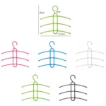 3-layer Non-slip Clothes Rack Fishbone Multifunctional Storage Clothes Hanger - Image 3