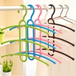 3-layer Non-slip Clothes Rack Fishbone Multifunctional Storage Clothes Hanger - Image 6