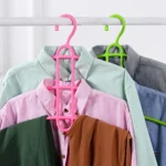 3-layer Non-slip Clothes Rack Fishbone Multifunctional Storage Clothes Hanger - Image 8