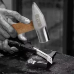 Silversmith Hammer Tool Short Handled Small Hammer Handmade Round Head Duckbill Hammer - Image 2