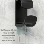 2pcs Bathroom Shelf No-Punch Washbasin Hook Kitchen Wall Mounted Storage Rack - Image 4