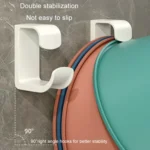 2pcs Bathroom Shelf No-Punch Washbasin Hook Kitchen Wall Mounted Storage Rack - Image 5