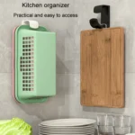 2pcs Bathroom Shelf No-Punch Washbasin Hook Kitchen Wall Mounted Storage Rack - Image 8