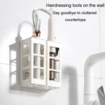 Curling Iron Storage Holder Wall Mounted Makeup Hairdressing Tool Organizer - Image 4