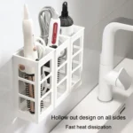Curling Iron Storage Holder Wall Mounted Makeup Hairdressing Tool Organizer - Image 5
