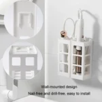 Curling Iron Storage Holder Wall Mounted Makeup Hairdressing Tool Organizer - Image 6