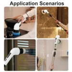 JY-6010 Household Retractable Dual-purpose Rotating Cleaning Brush Bathroom Glass Brush - Image 10