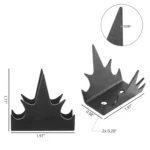 12pcs /Set Safety Fence Nailing Anti Intrusion Fence Wall Spikes Deterrent Device - Image 3