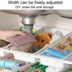 No Punch Under Sink Shelf Household Multifunctional Cabinet Organizer - Image 3