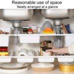 No Punch Under Sink Shelf Household Multifunctional Cabinet Organizer - Image 4