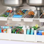 No Punch Under Sink Shelf Household Multifunctional Cabinet Organizer - Image 5