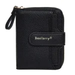 Baellerry N1915 Lychee Pattern Multi-card Slot Zipper Women Short Wallet