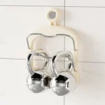 Wall Mount Pot Lids Holder No Punching Suction Cup Double Layer Storage Rack - Image 6