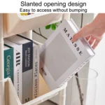 Household Movable Floor-Standing Trolley Bookcase Multifunctional Kitchen Bedroom Shelf With Wheels - Image 4