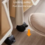 Household Movable Floor-Standing Trolley Bookcase Multifunctional Kitchen Bedroom Shelf With Wheels - Image 9