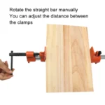 Woodworking Pipe Clamps Plumbing Fixing Clamps Horizontal Plywood with Clamps, Without Water Pipe - Image 3