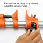 Woodworking Pipe Clamps Plumbing Fixing Clamps Horizontal Plywood with Clamps, Without Water Pipe - Image 4