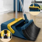 Broom And Dustpan Set With Double-Sided Tooth Scraping - Image 2