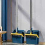 Broom And Dustpan Set With Double-Sided Tooth Scraping - Image 3