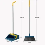 Broom And Dustpan Set With Double-Sided Tooth Scraping - Image 8