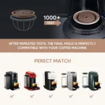 Compatible With Vertuoline Reusable Coffee Capsule Shell Silicone Cap - Image 5