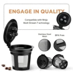 For Ninja Dual Brew Coffee Machines Three Holes Coffee Capsule Filter - Image 4