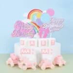 20pcs Birthday Party Cake Toppers Baking Cake Ornament Flags Dessert Decoration - Image 2