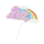 20pcs Birthday Party Cake Toppers Baking Cake Ornament Flags Dessert Decoration - Image 4