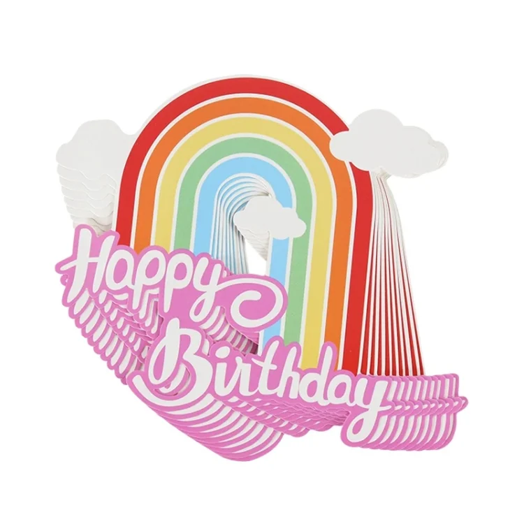 TBD06051377_B4.webp 20pcs Birthday Party Cake Toppers Baking Cake Ornament Flags Dessert Decoration - Image 5