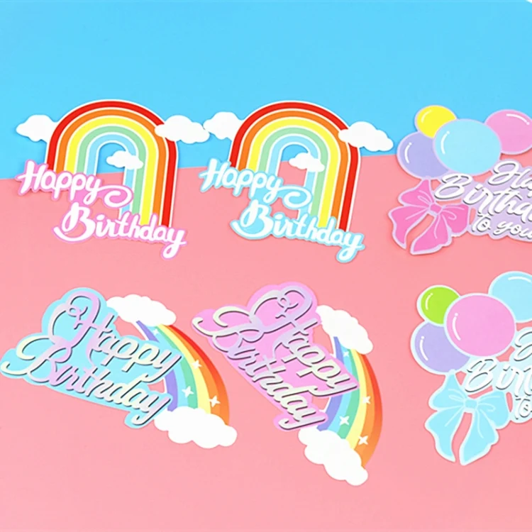 TBD06051377_B5.webp 20pcs Birthday Party Cake Toppers Baking Cake Ornament Flags Dessert Decoration - Image 6