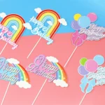 20pcs Birthday Party Cake Toppers Baking Cake Ornament Flags Dessert Decoration - Image 7