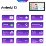 Android 13.0 Dual Butt Universal Wireless Carplay Car Navigation Center Control All-In-One Monitor - Image 14