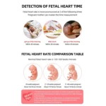 T505 IP5 Dustproof And Waterproof Pregnant Women Home Doppler Fetal Heart Rate Monitor - Image 12