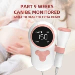 T505 IP5 Dustproof And Waterproof Pregnant Women Home Doppler Fetal Heart Rate Monitor - Image 7