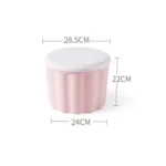 Multifunctional Household Plastic Storage Stool For Sundries Snacks - Image 8