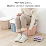 Multifunctional Household Plastic Storage Stool For Sundries Snacks - Image 4