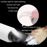 Pet Fully Automatic Nail Grinder With LED Light - Image 9