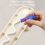 Retractable Clothes Rack Organizer Multifunctional Household Hole-Free Balcony Storage Shelf - Image 8