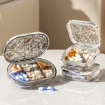 Portable Medicine Dispenser Traveling Carrying Plastic Organizer - Image 2