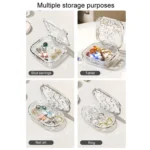 Portable Medicine Dispenser Traveling Carrying Plastic Organizer - Image 5