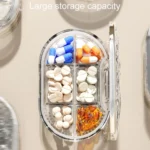 Portable Medicine Dispenser Traveling Carrying Plastic Organizer - Image 7